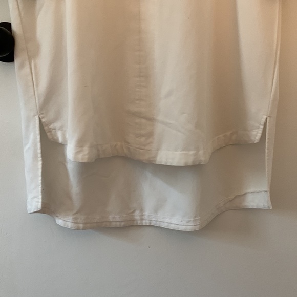 White 3/4 sleeve tunic top size L - Picture 5 of 8